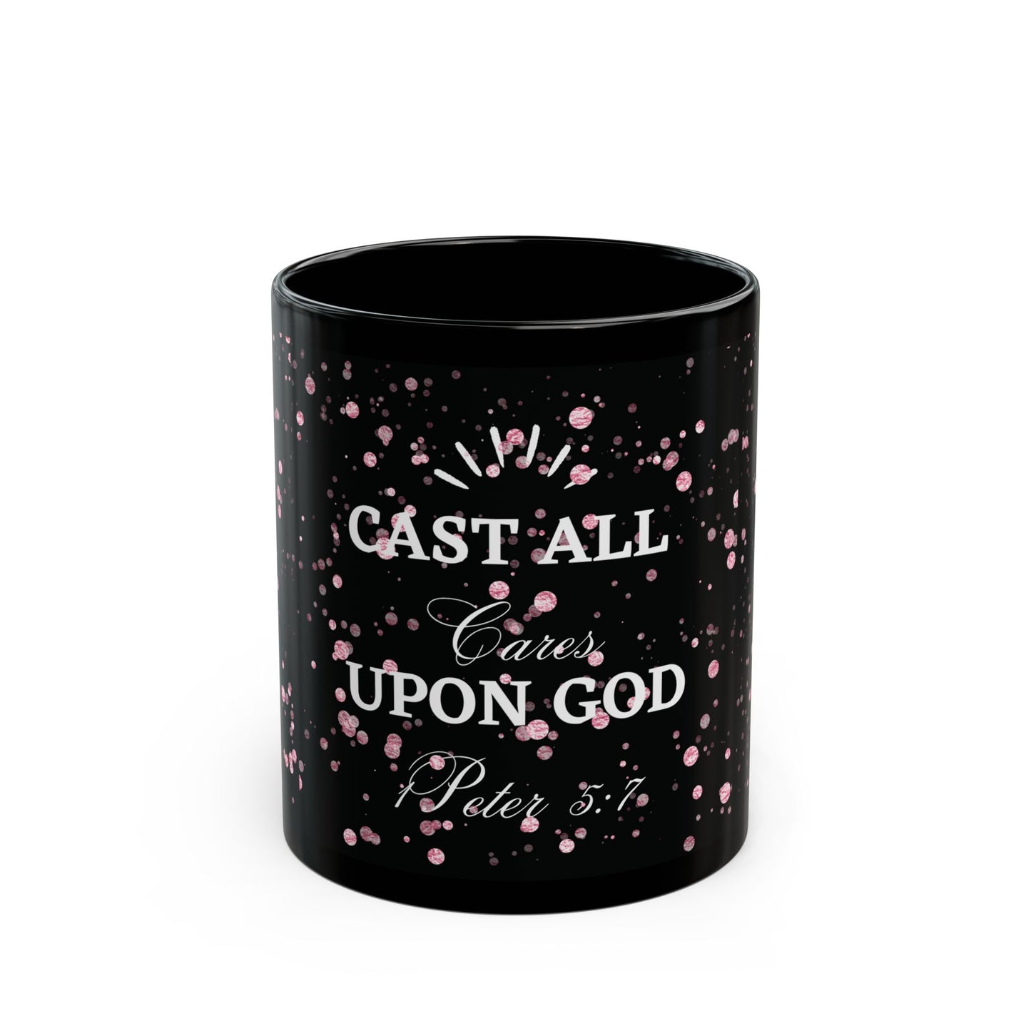 Cast All Cares - Black Mug (11oz, 15oz)