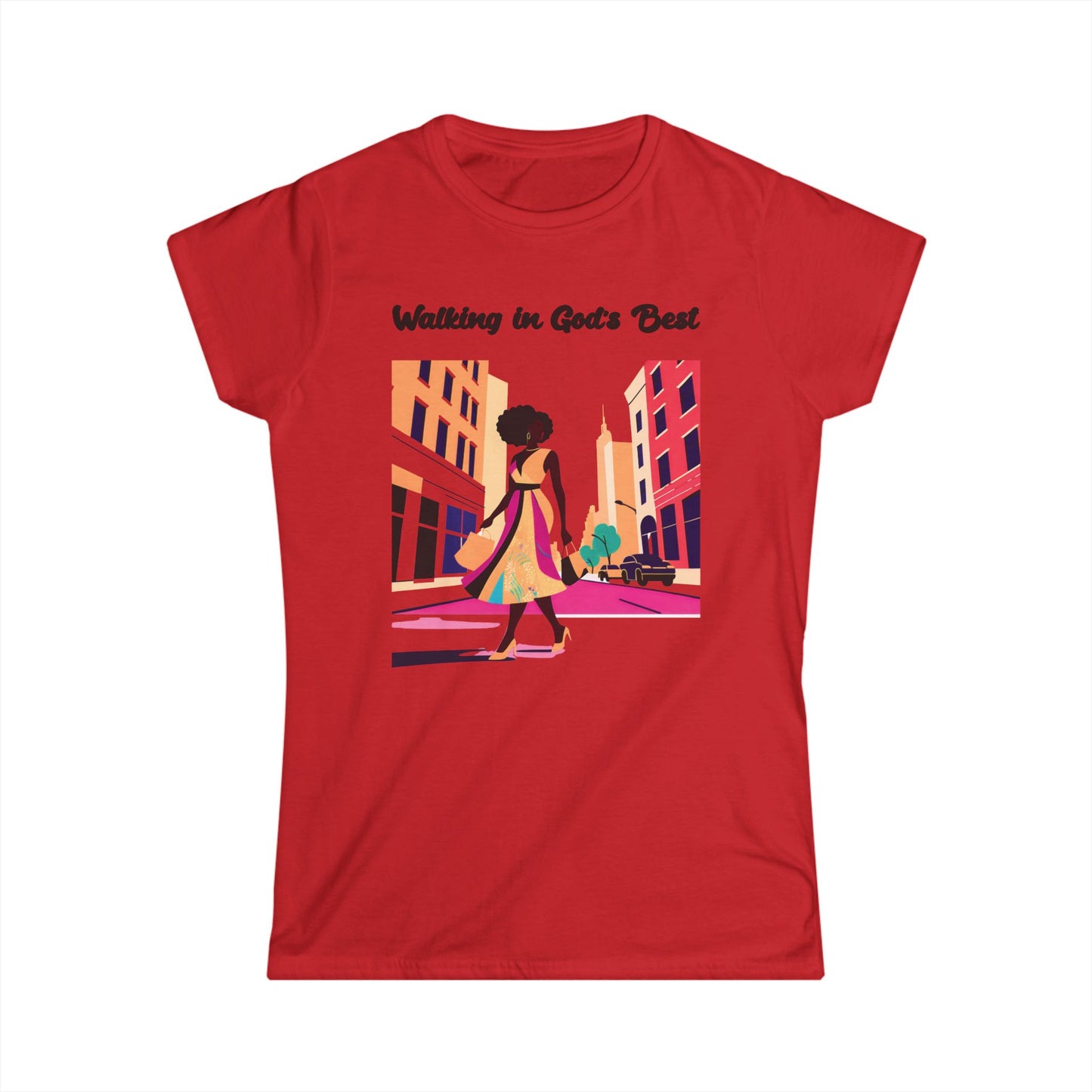 Walking in God's Best - Women's Softstyle Tee