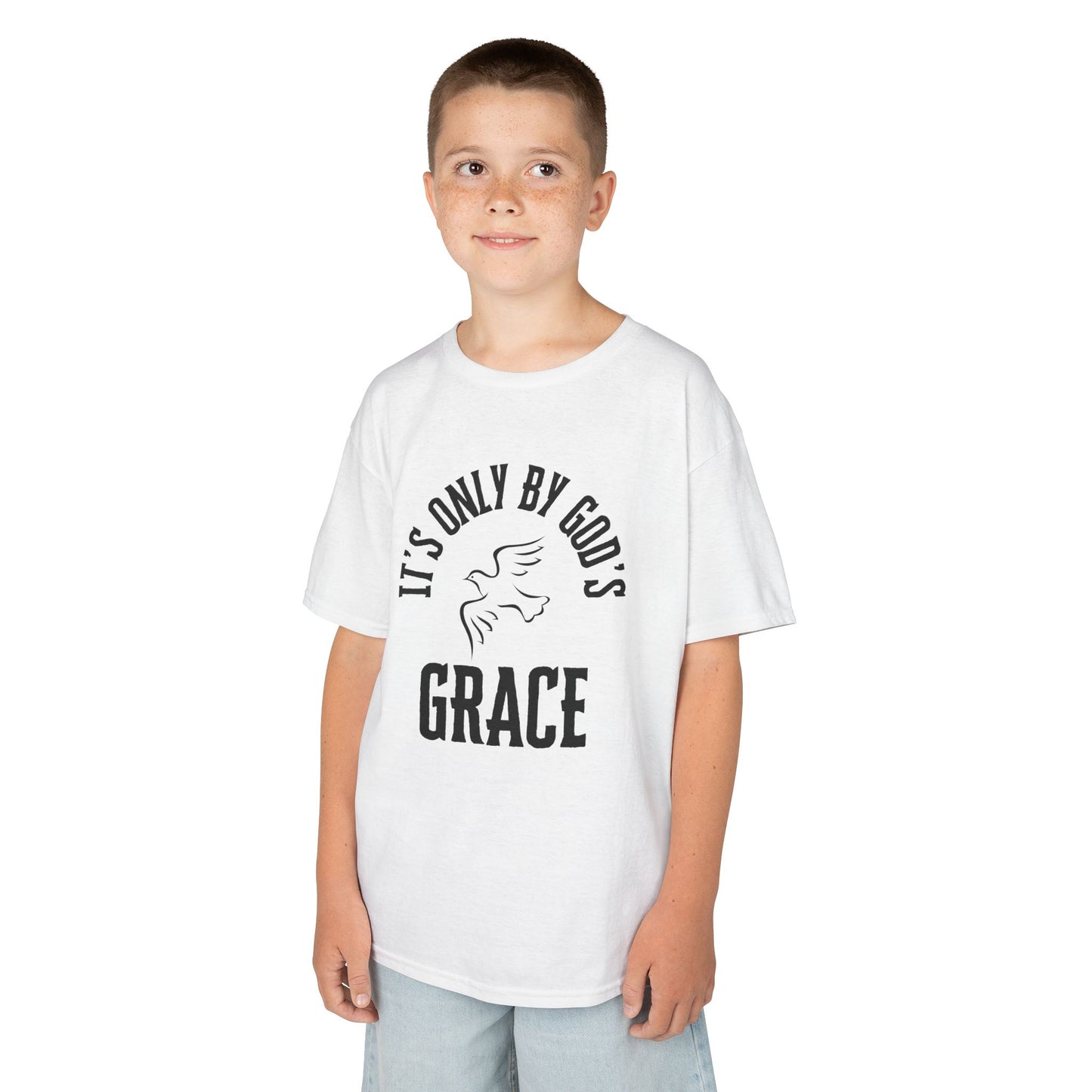 By God's Grace - Kids Heavy Cotton
