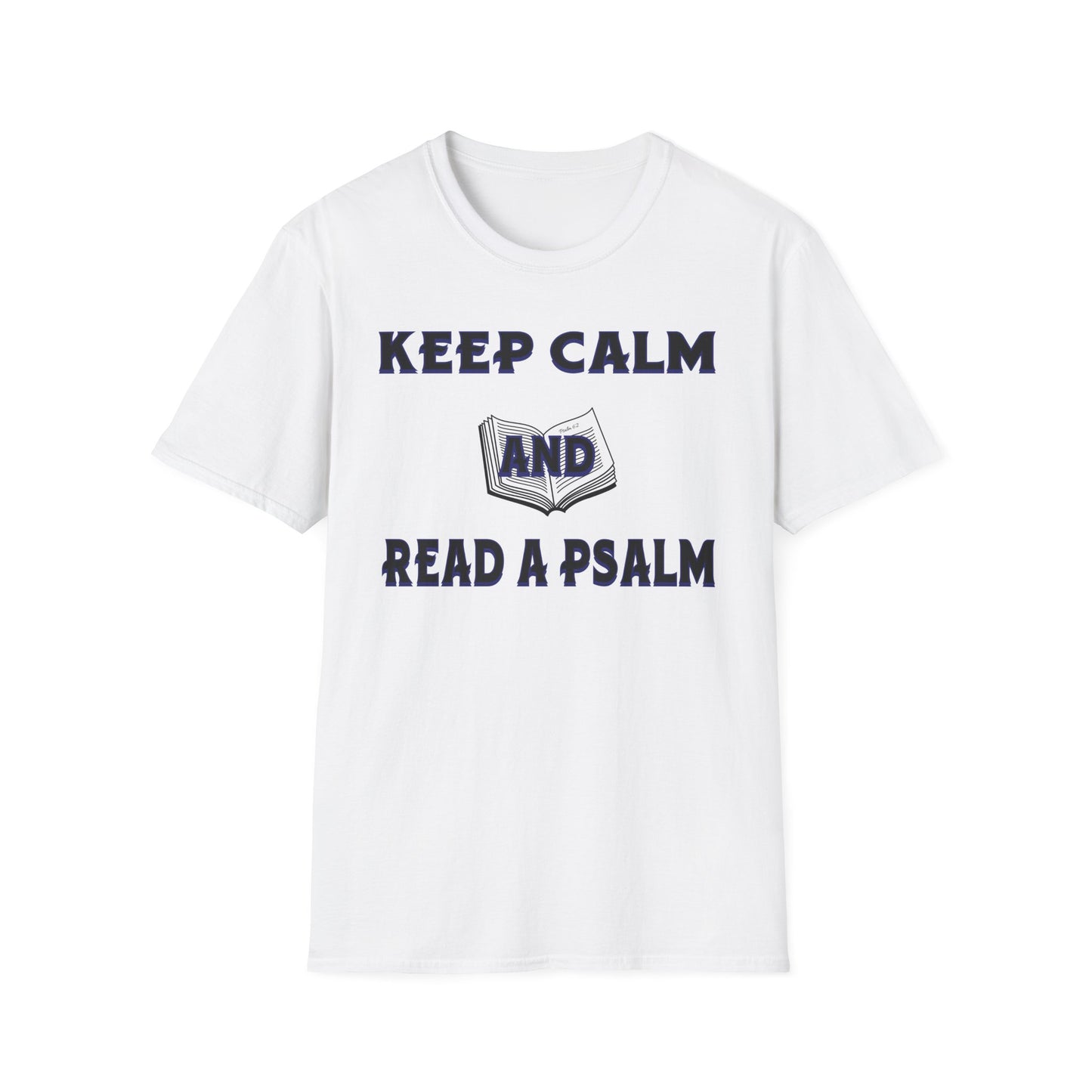 Keep Calm (Blue ink) Adult Unisex T-Shirt