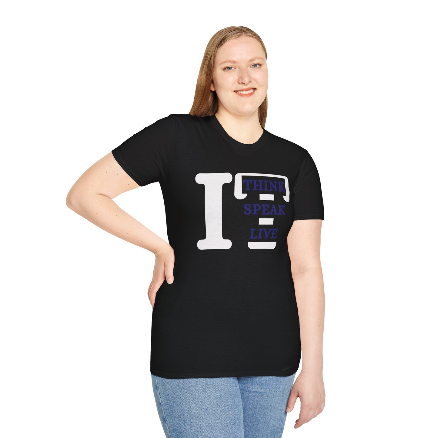 Think it, Speak it, Live it (Blue) Adult Unisex T-Shirt
