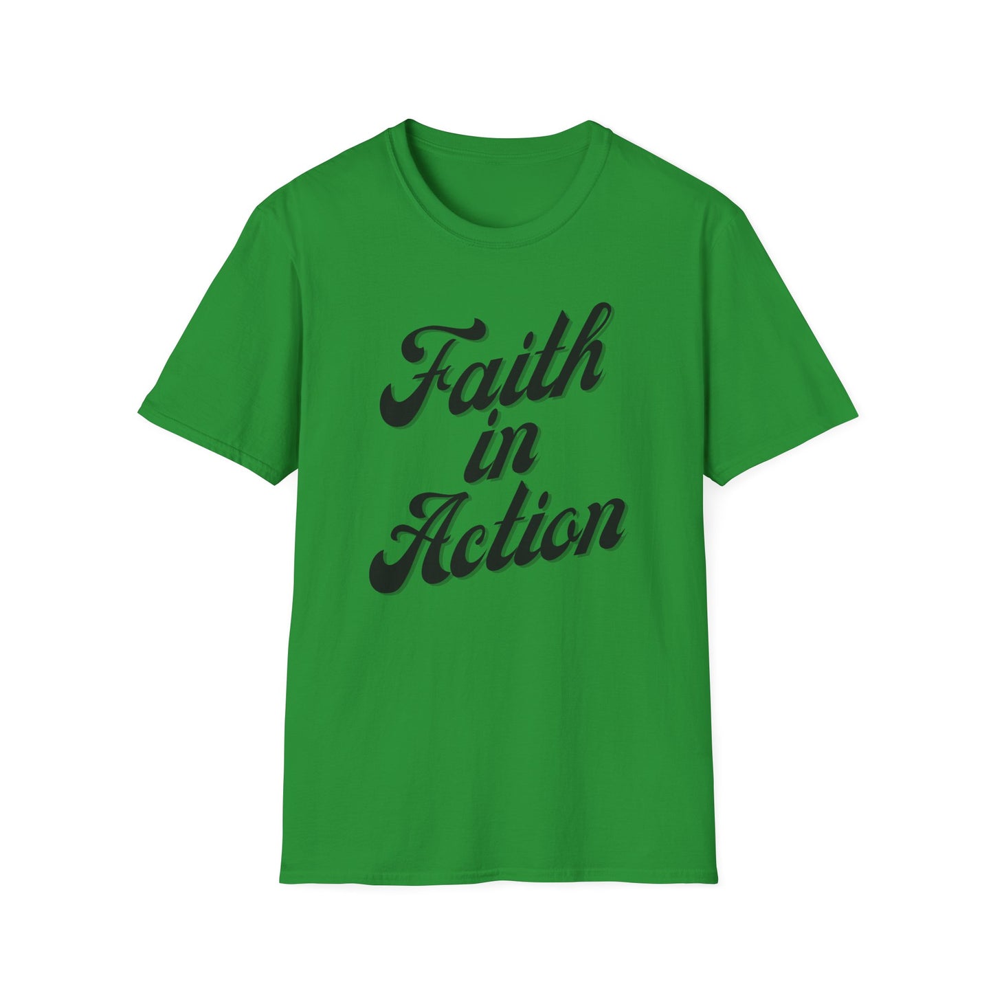 Faith in Action (Black ink) Adult Unisex T-Shirt