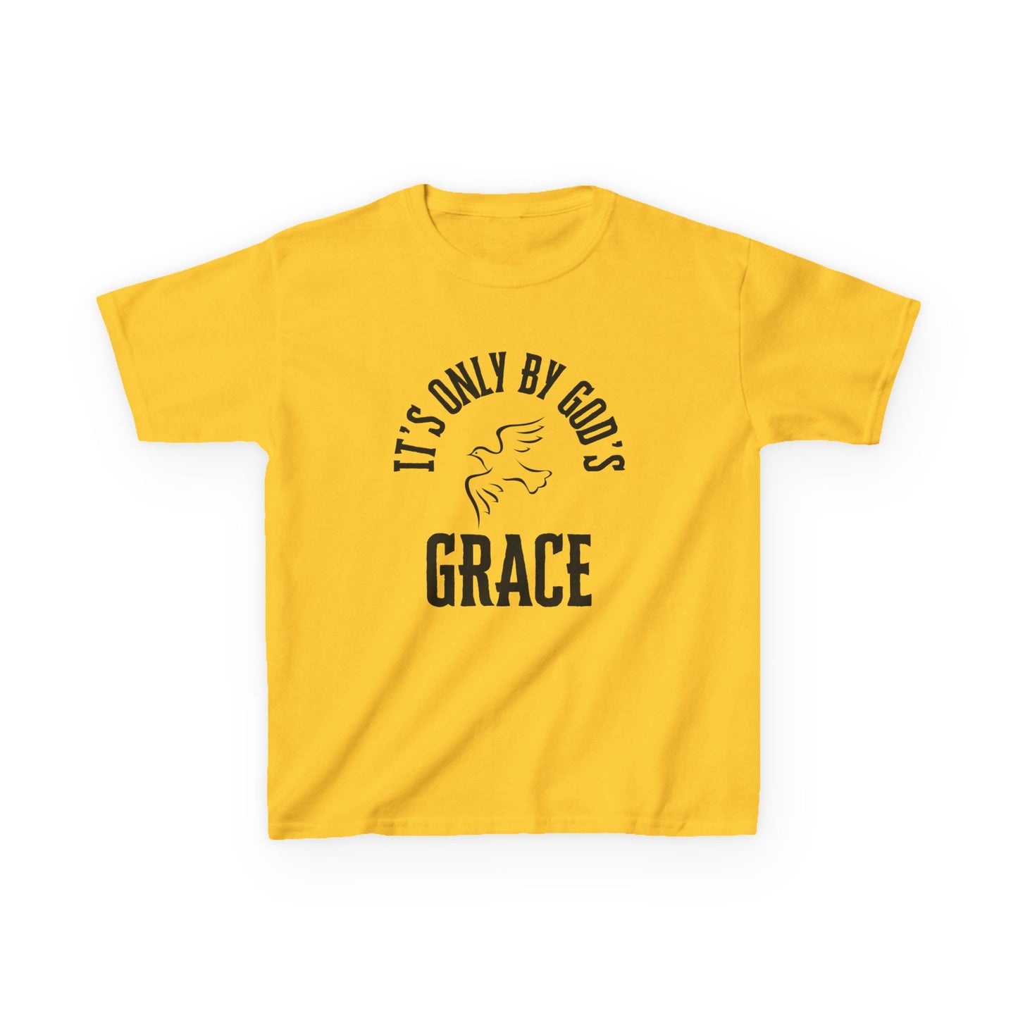 By God's Grace - Kids Heavy Cotton