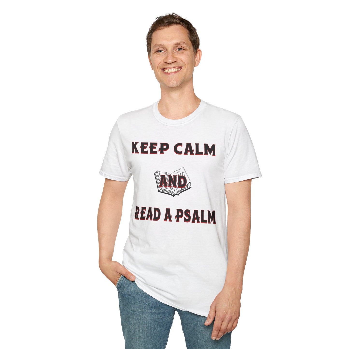 Keep Calm (Red ink) Adult Unisex T-Shirt