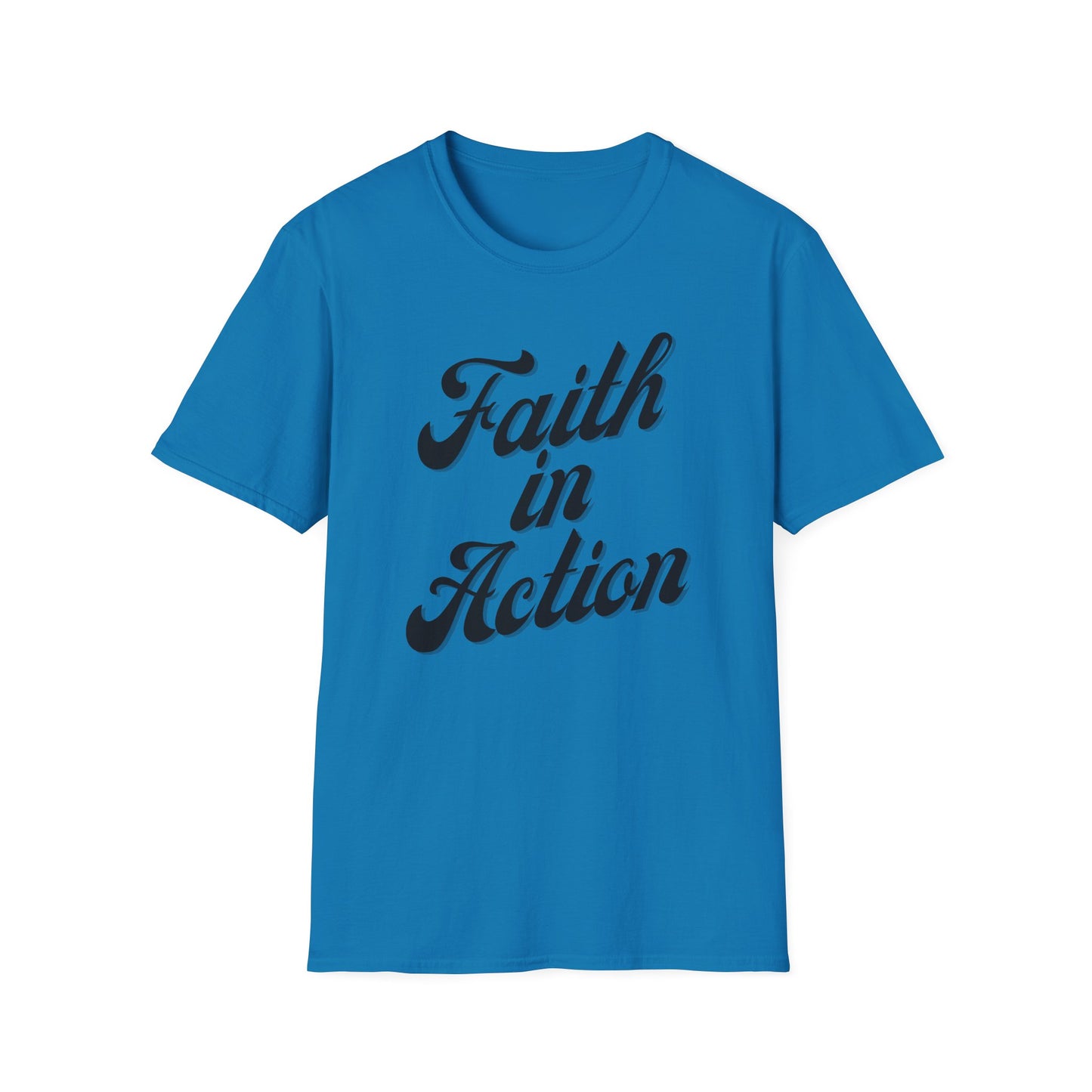 Faith in Action (Black ink) Adult Unisex T-Shirt
