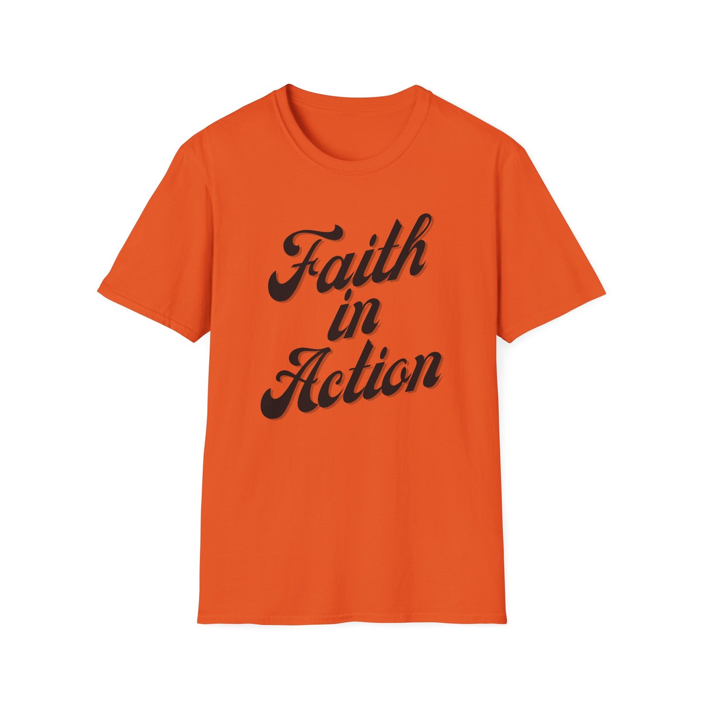 Faith in Action (Black ink) Adult Unisex T-Shirt