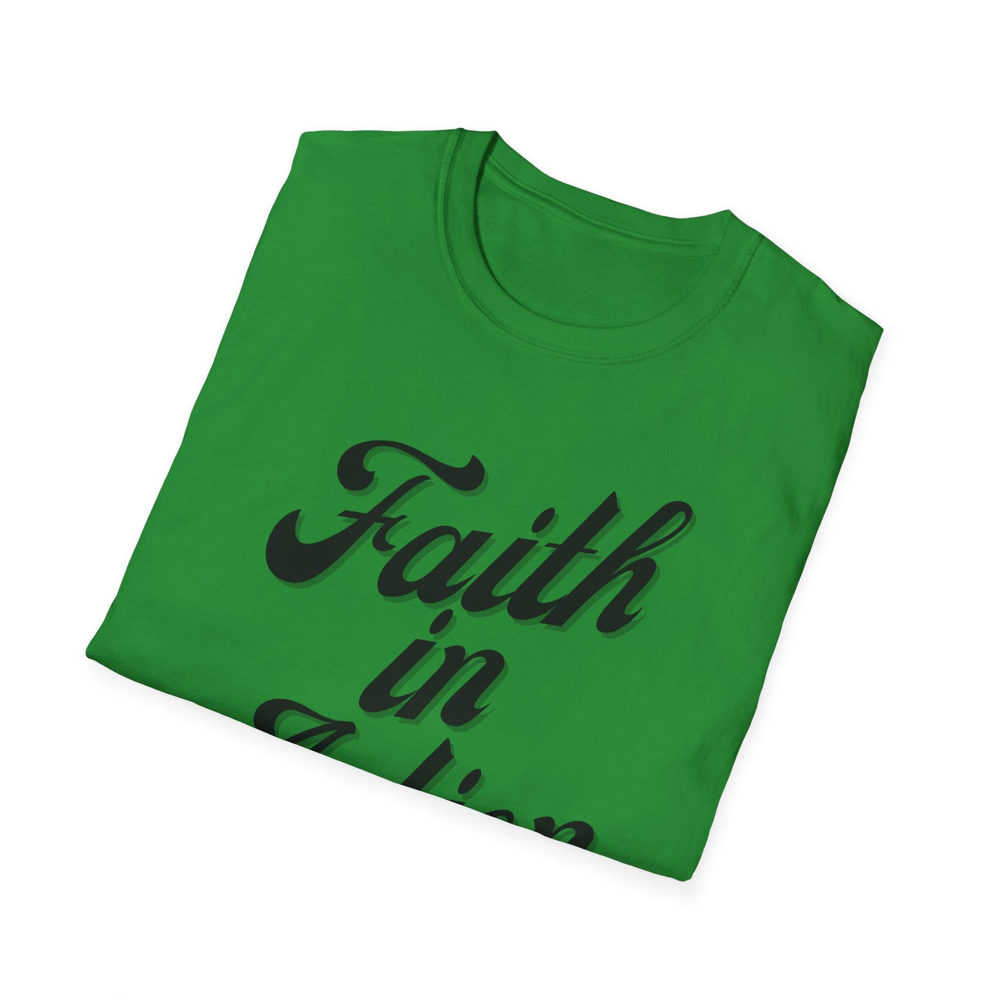 Faith in Action (Black ink) Adult Unisex T-Shirt