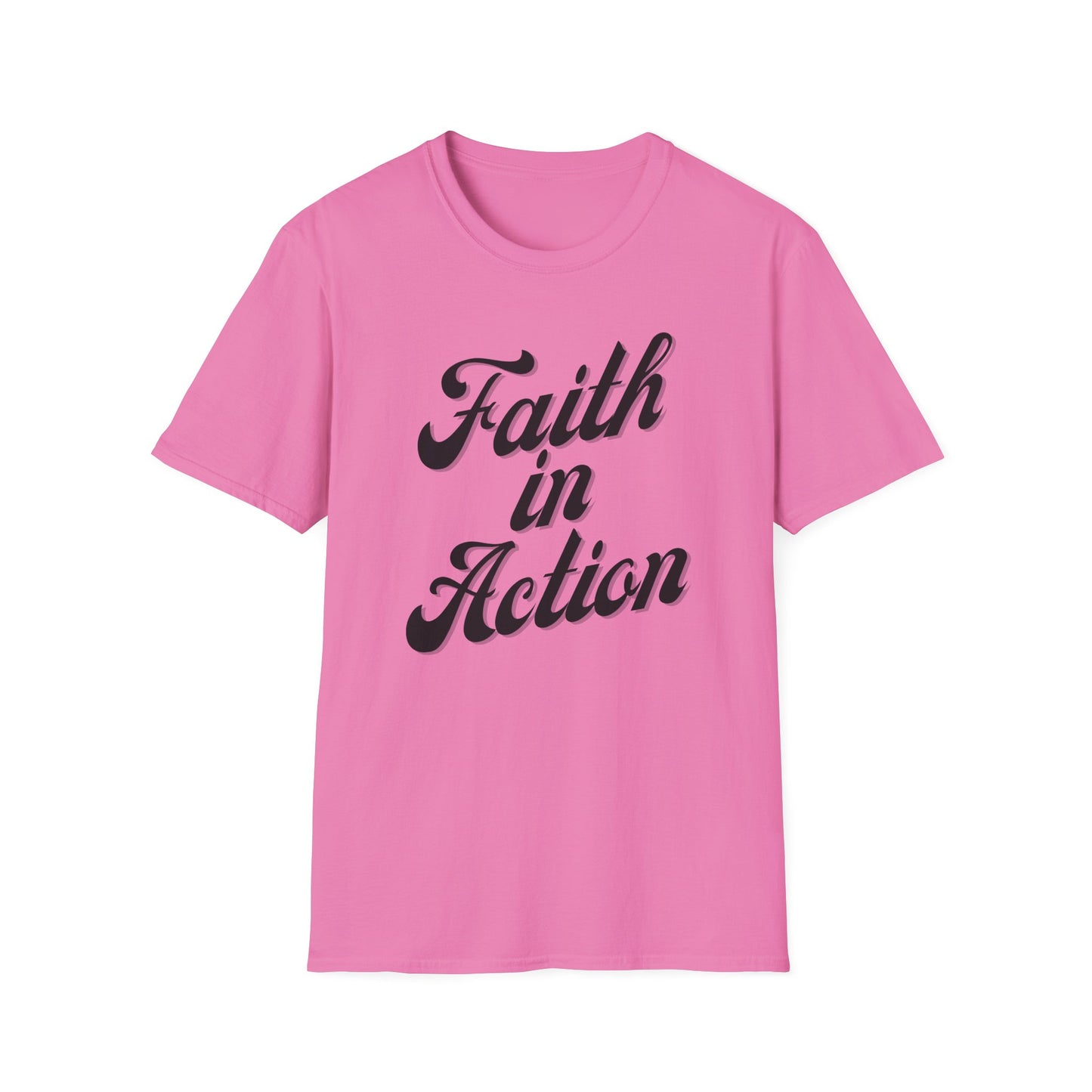 Faith in Action (Black ink) Adult Unisex T-Shirt