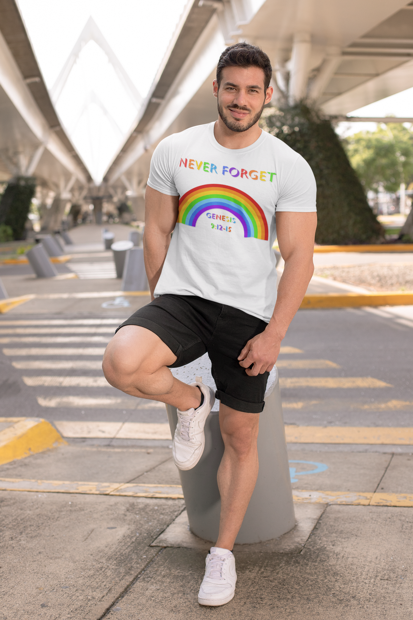 Never Forget Rainbow T-Shirt - Adult Unisex
