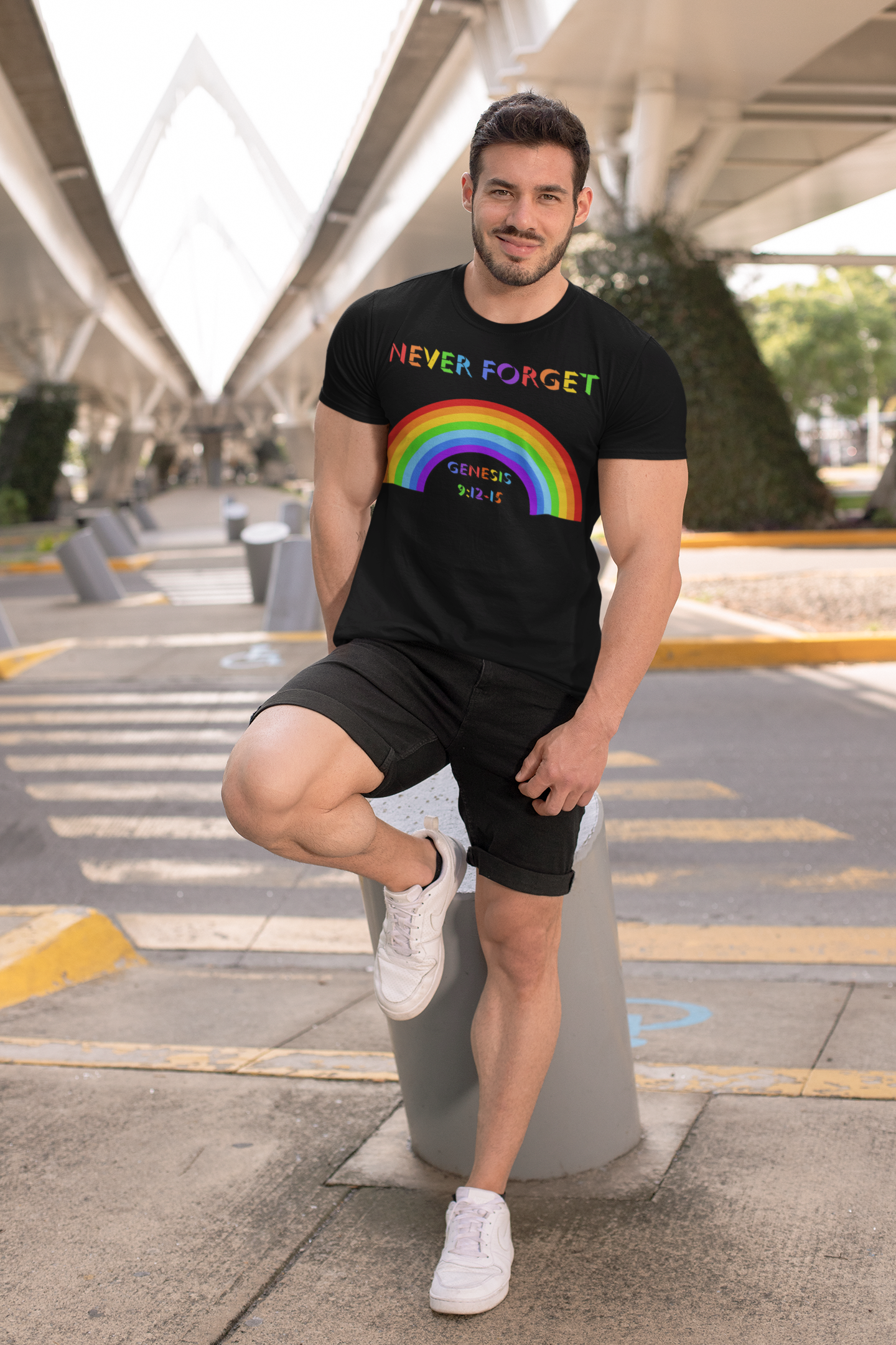 Never Forget Rainbow T-Shirt - Adult Unisex