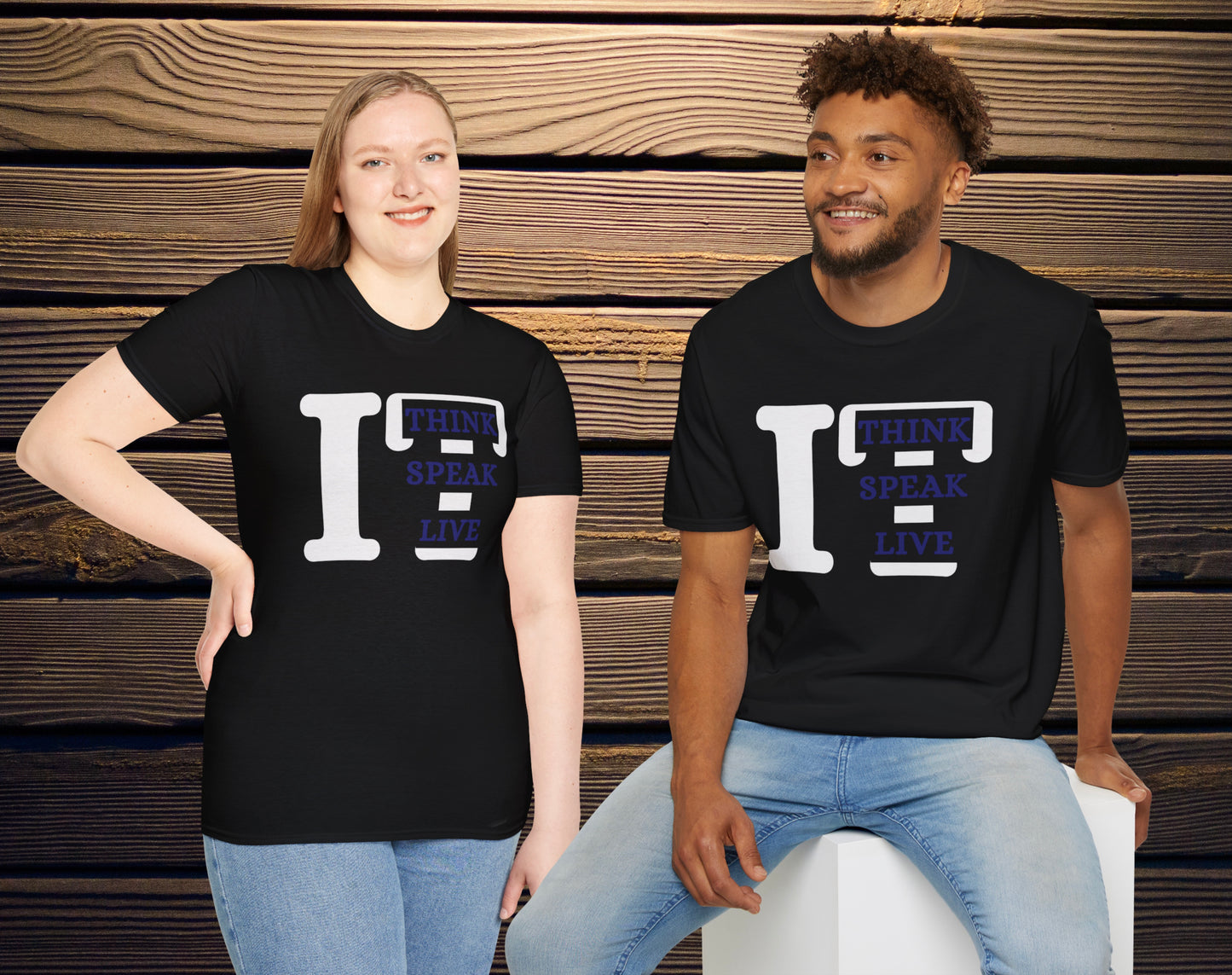 Think it, Speak it, Live it (Blue) Adult Unisex T-Shirt