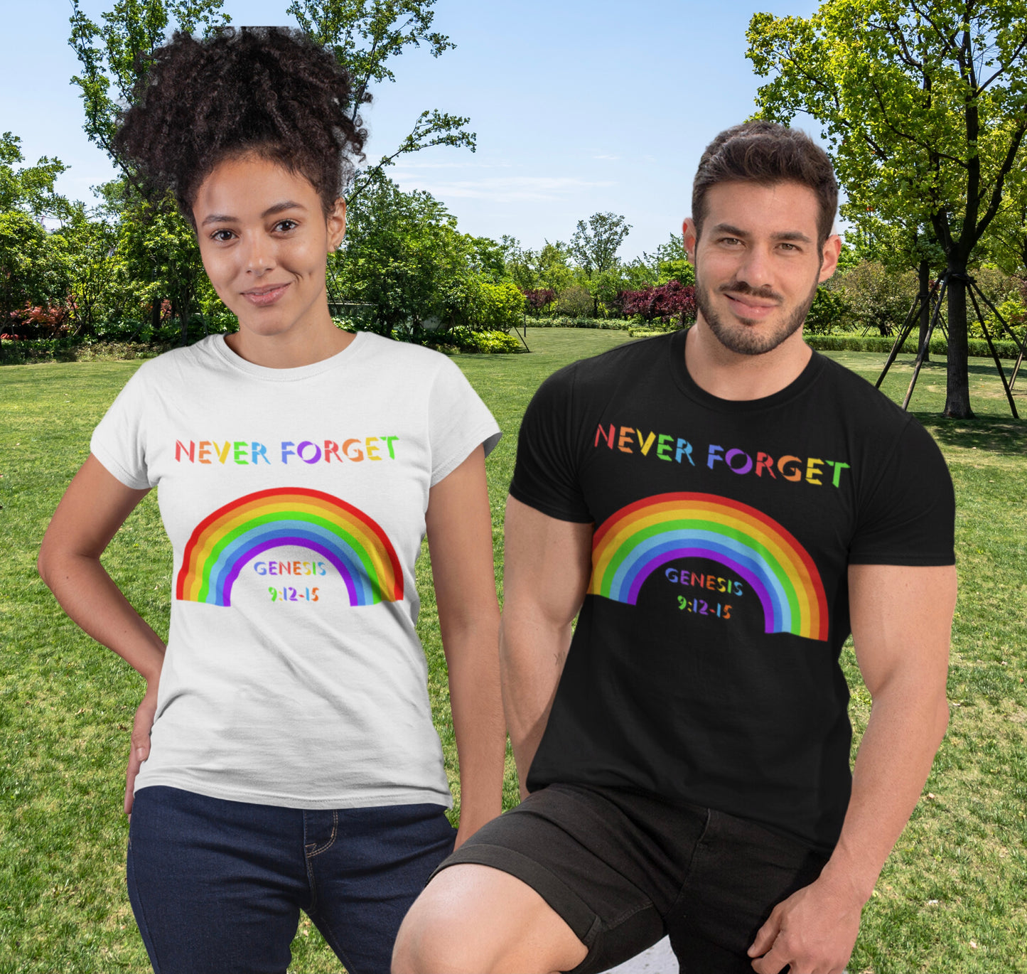 Never Forget Rainbow T-Shirt - Adult Unisex