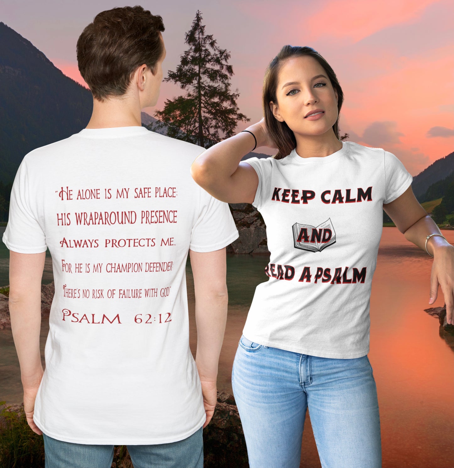 Keep Calm (Red ink) Adult Unisex T-Shirt