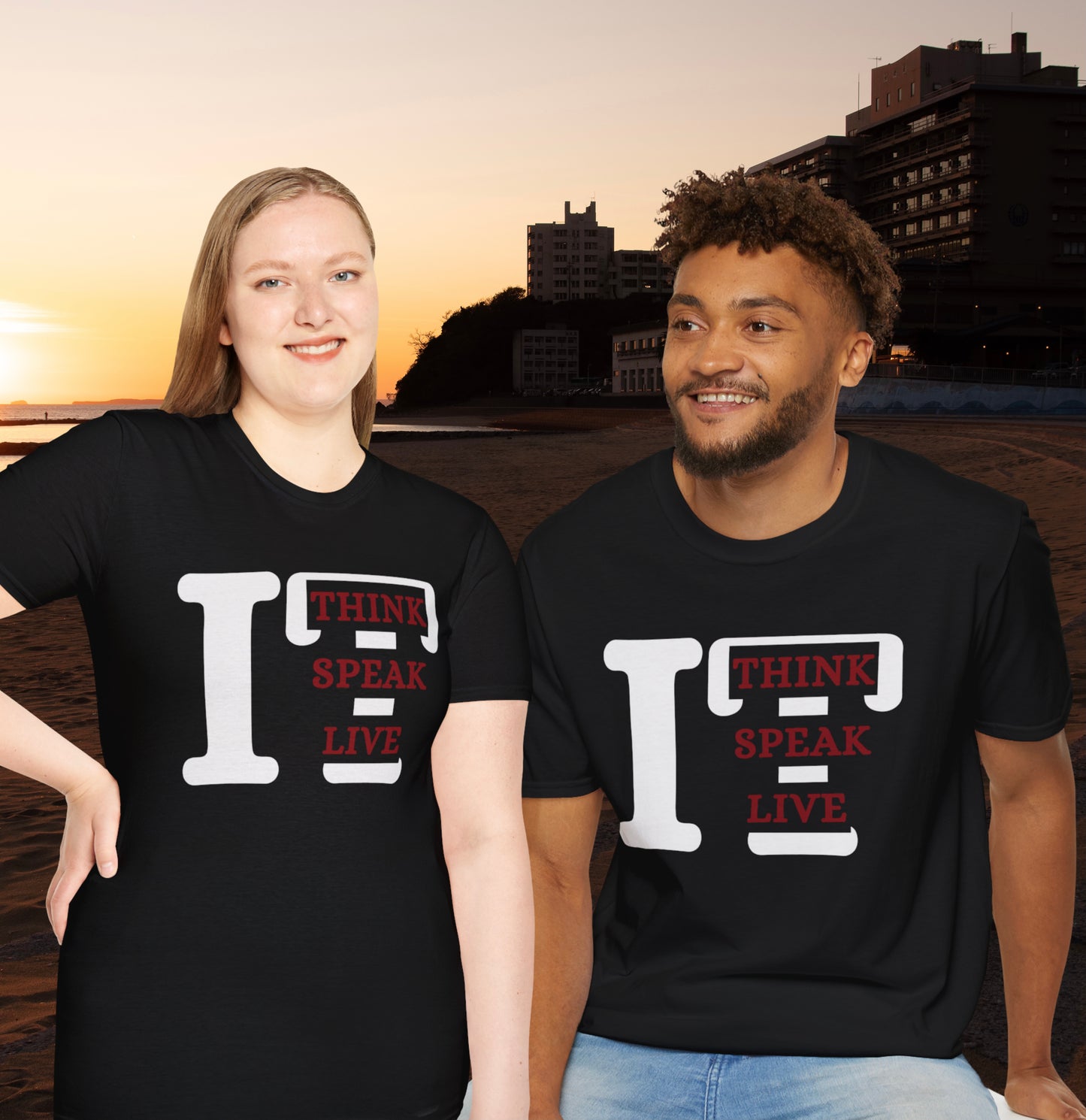 Think it, Speak it, Live it (Red) Adult Unisex T-Shirt