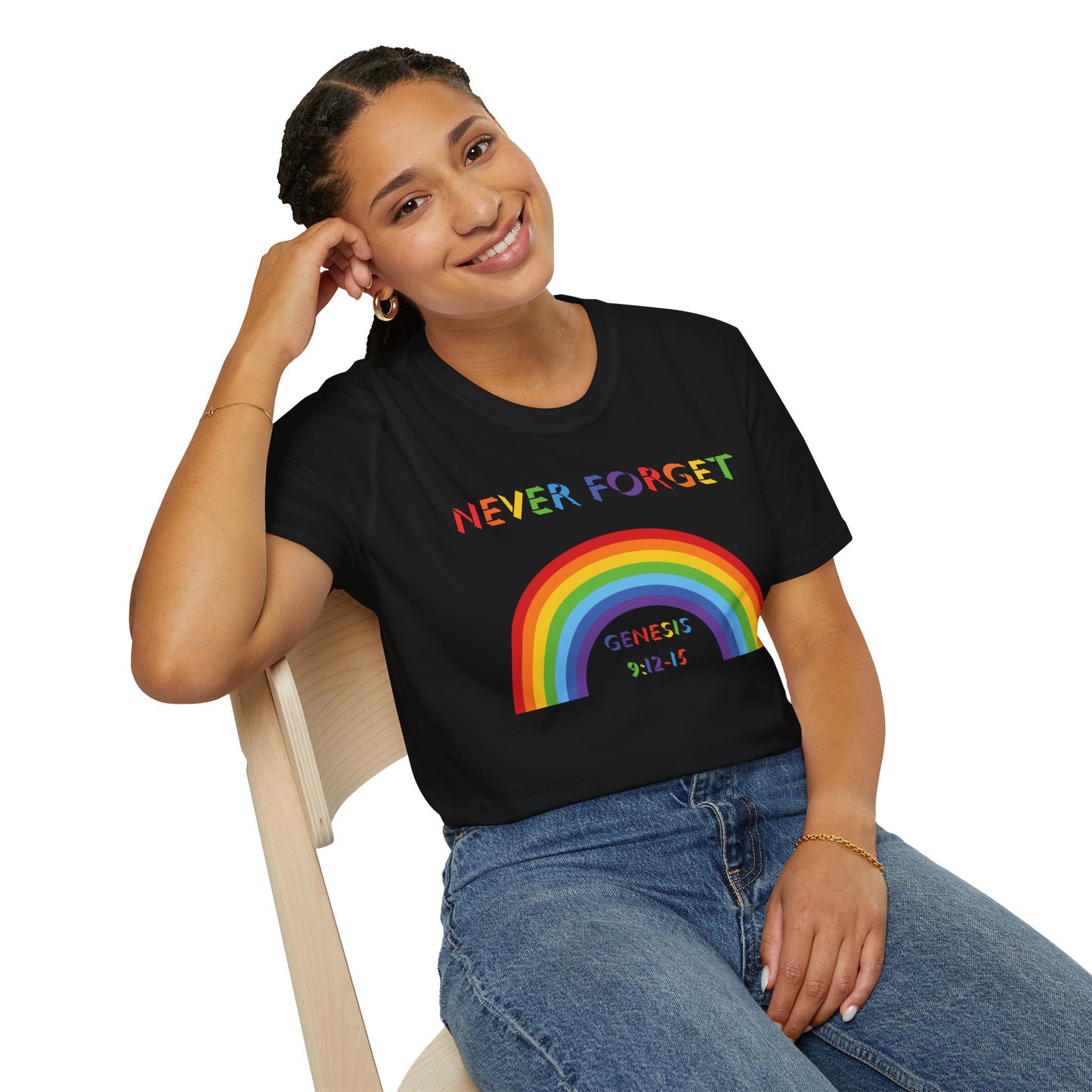 Never Forget Rainbow T-Shirt - Adult Unisex