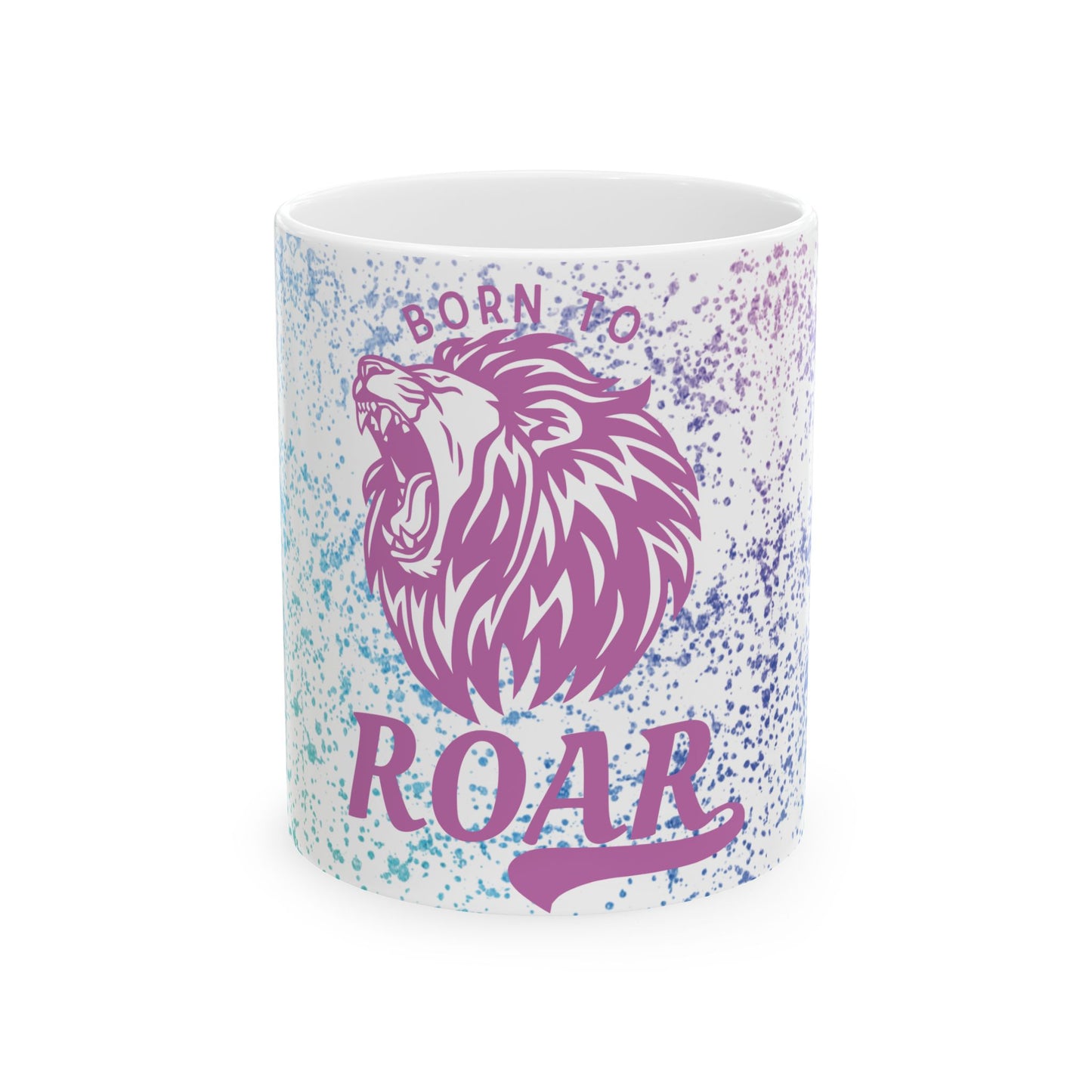 Born to Roar (Colorful) Ceramic Mug, (11oz, 15oz)