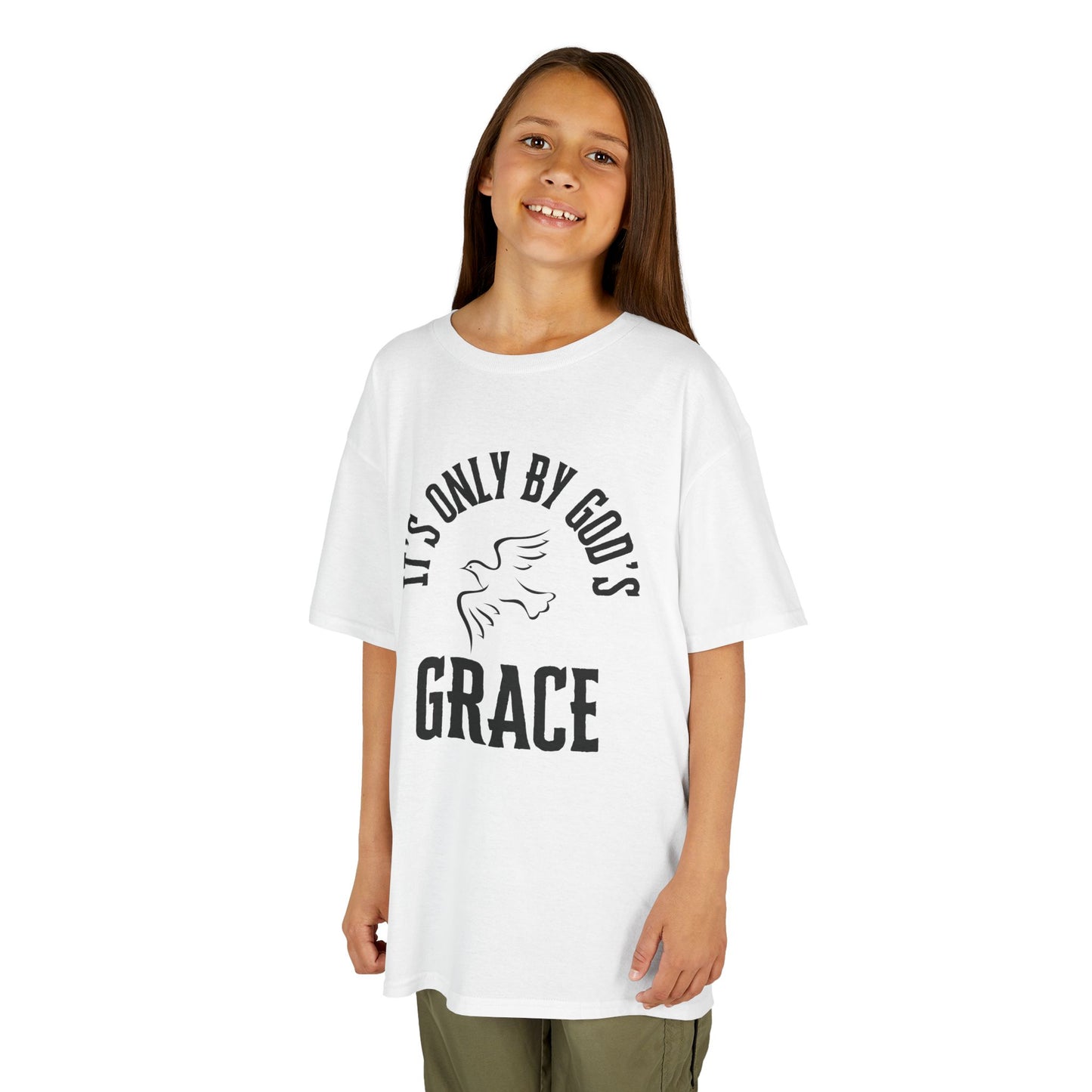 By God's Grace - Kids Heavy Cotton