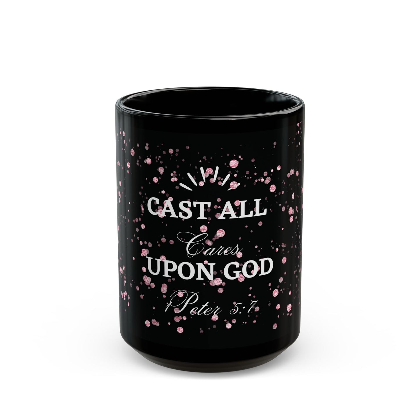 Cast All Cares - Black Mug (11oz, 15oz)