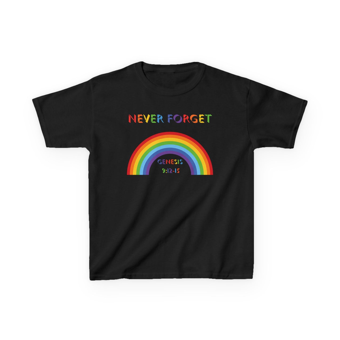 Rainbow Genesis 9:12 - Kids Heavy Cotton