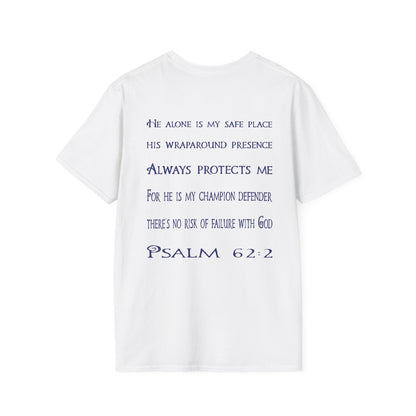 Keep Calm (Blue ink) Adult Unisex T-Shirt