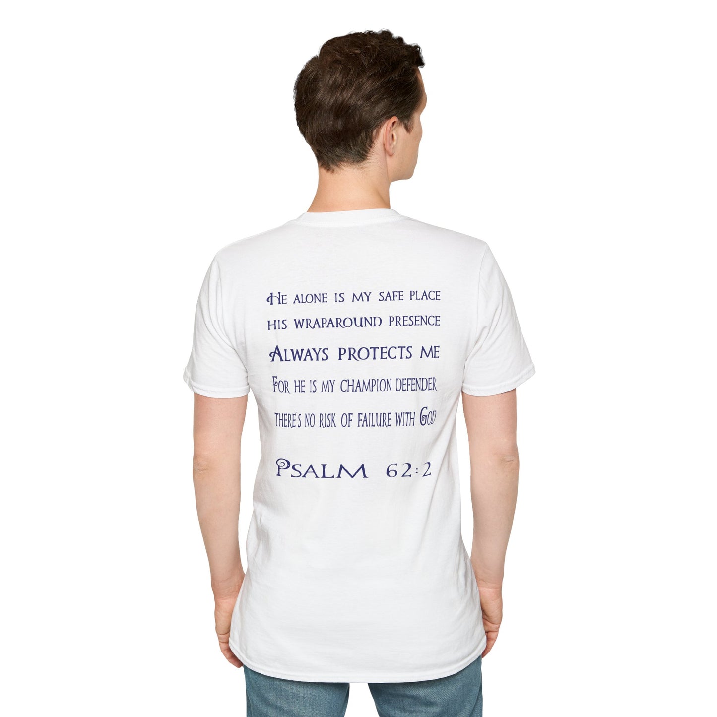Keep Calm (Blue ink) Adult Unisex T-Shirt