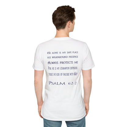Keep Calm (Blue ink) Adult Unisex T-Shirt