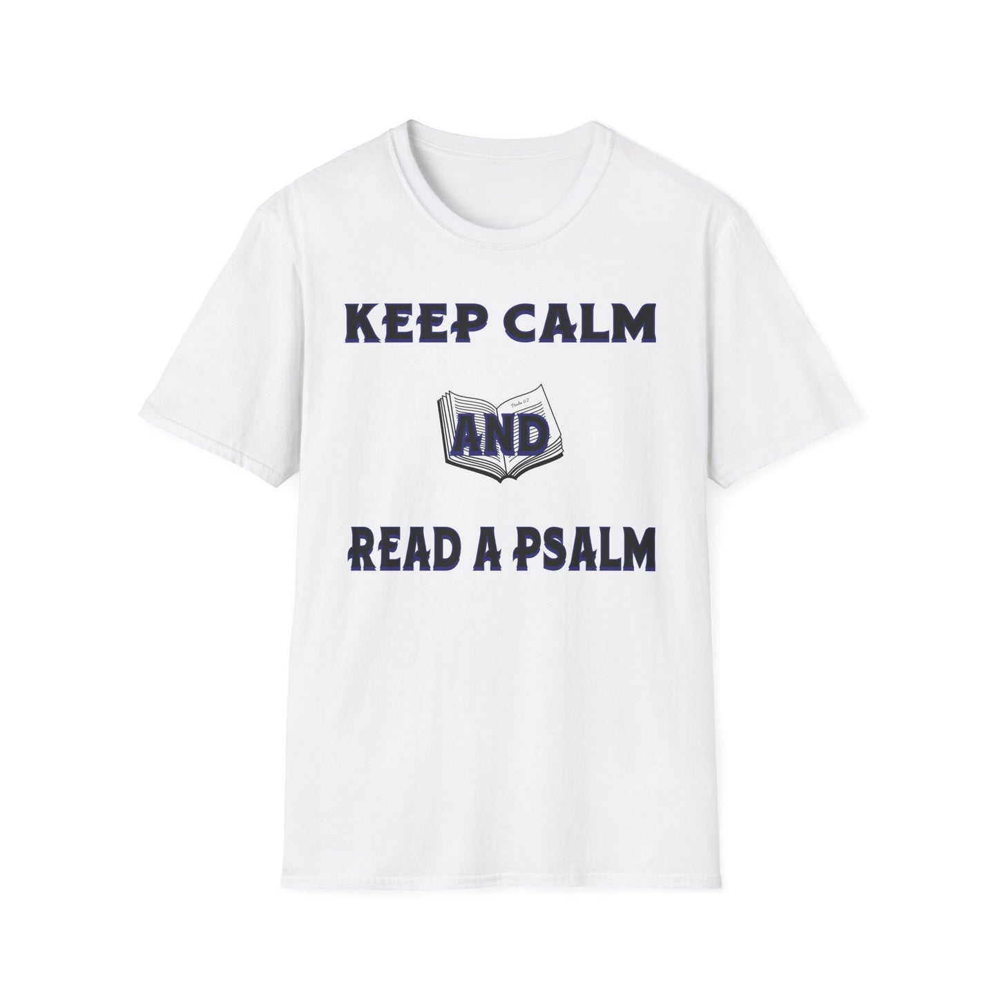 Keep Calm (Blue ink) Adult Unisex T-Shirt