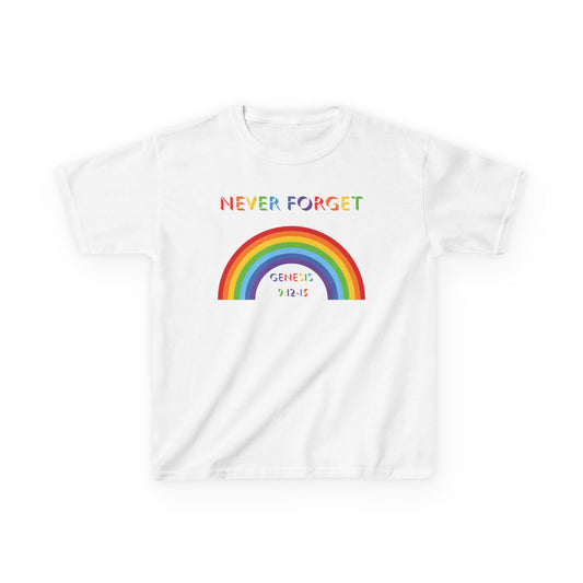 Rainbow Genesis 9:12 - Kids Heavy Cotton