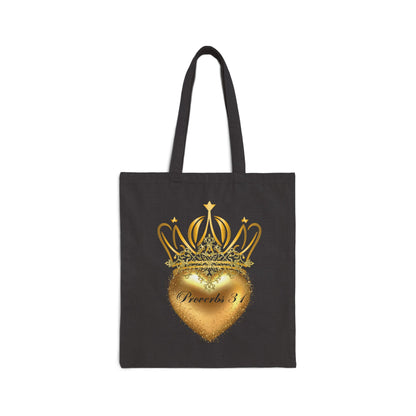 Proverbs 31 Cotton Tote Bag