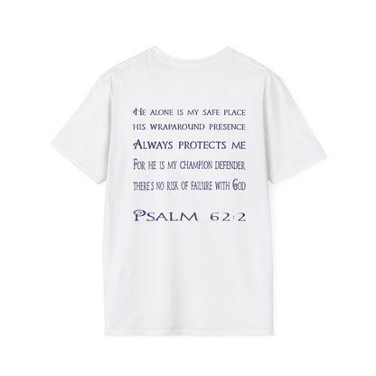 Keep Calm (Blue ink) Adult Unisex T-Shirt
