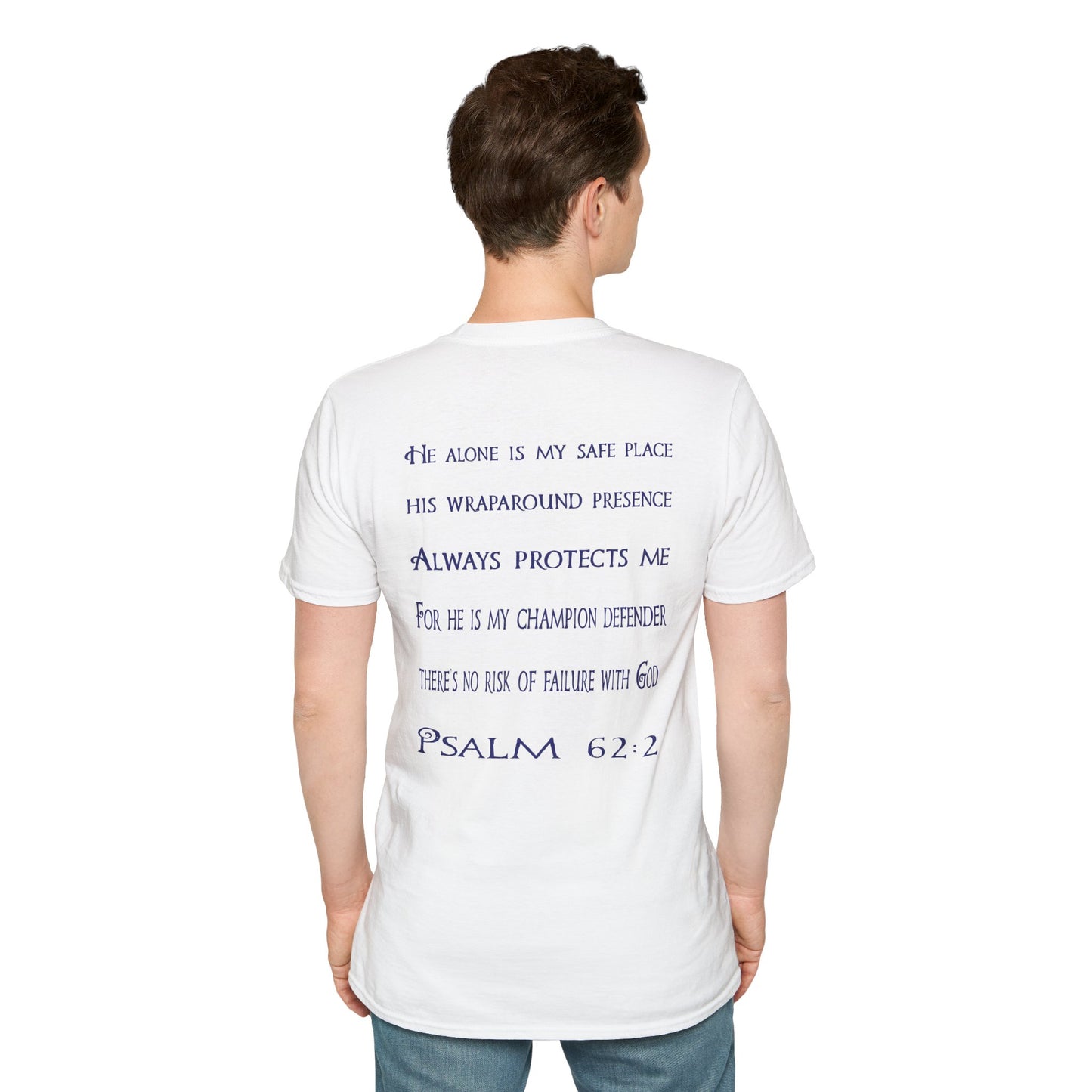 Keep Calm (Blue ink) Adult Unisex T-Shirt