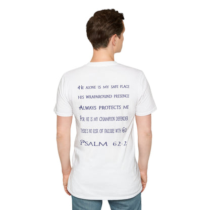 Keep Calm (Blue ink) Adult Unisex T-Shirt