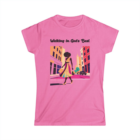 Walking in God's Best - Women's Softstyle Tee